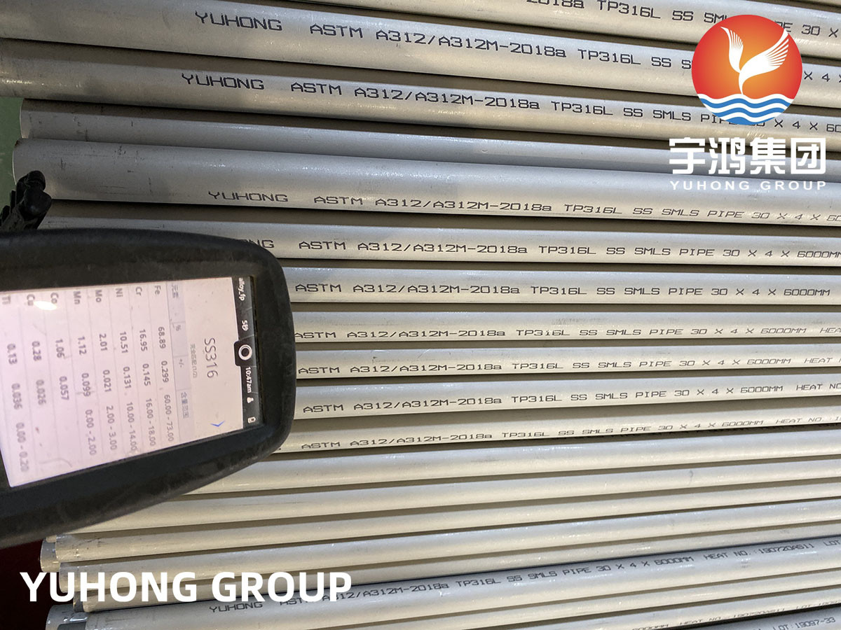 ASTM A312/ASME SA312 TP316L(1.4404) SS SMLS Pipe For General Industry Application