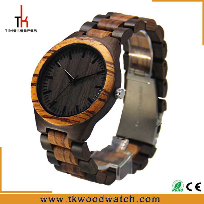 Hot selling oem japan movement Fashion design mens all wood china watch