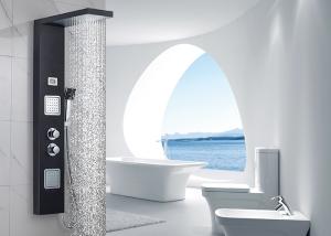  ROVATE 304 Stainless Steel Wall Mount Shower Panel With Body Shower Jets Manufactures
