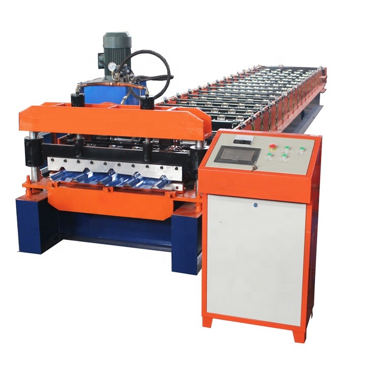 High Speed Double Layer Ibr Corrugated Roof Tile Roll Forming Machine With 75mm Shaft Diameter