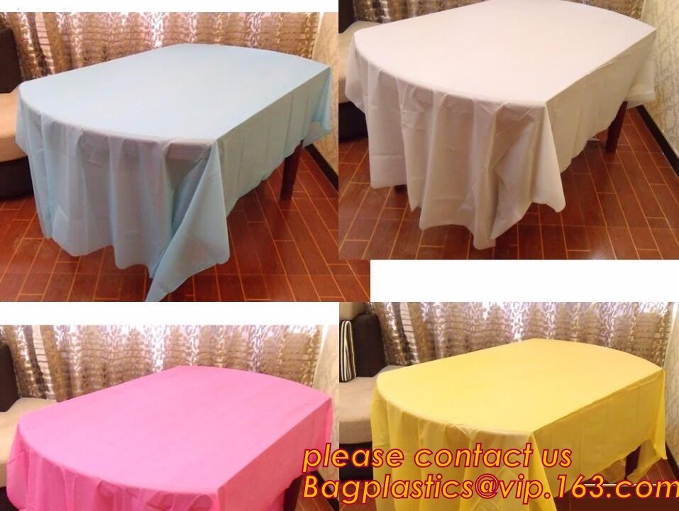 WHOLESALE DISPOSABLE PE PRINTED POLKA DOTS PARTY TABLE CLOTH, TABLE COVER,1PCS/BAG,600BAGS/CTN,SEASONAL PACKAGING TPU EV