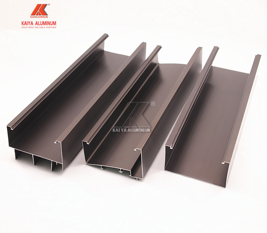 6063 T5 Structural Sliding Door Aluminum Window Extrusion Profiles Anodized