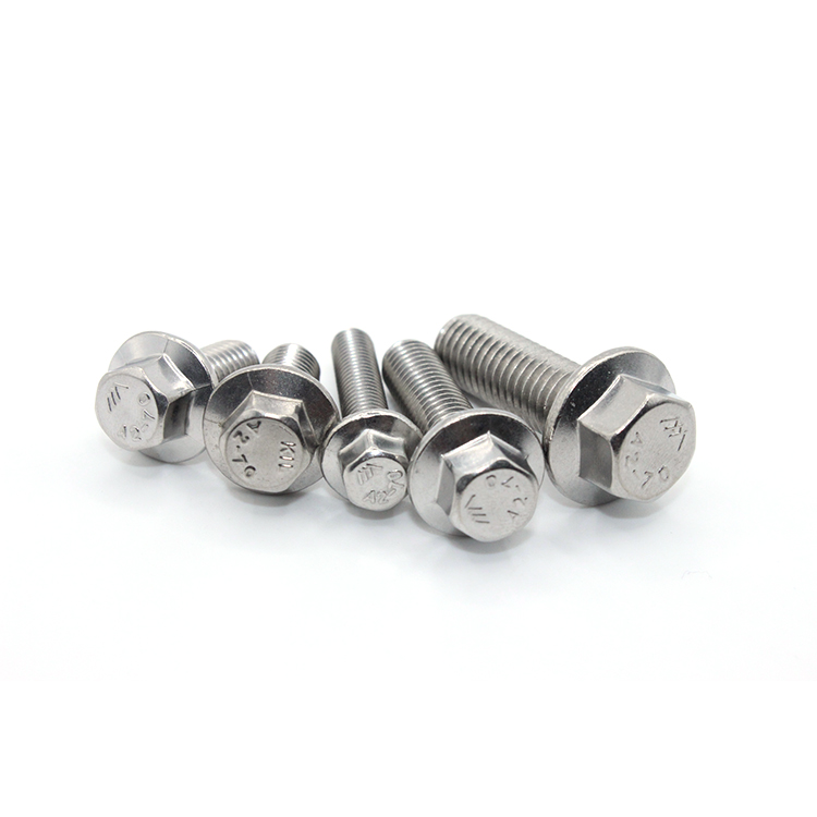 M10 Flange Head Bolt with Hexagon Din6921 and Custom Standard Made of Stainless Steel