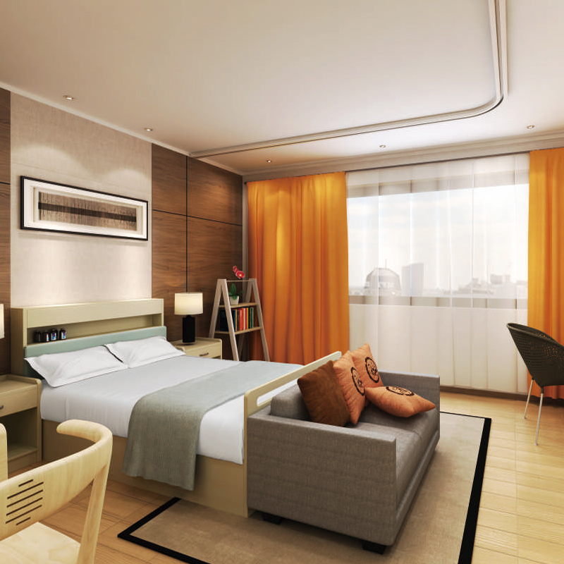 Beston Wooden Hotel Bedroom Furniture Set BS-HT18 Customizable