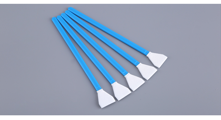 154 Mm Foam Cleaning Swabs , DSLR Wood Stick Cotton Swabs Printer Head