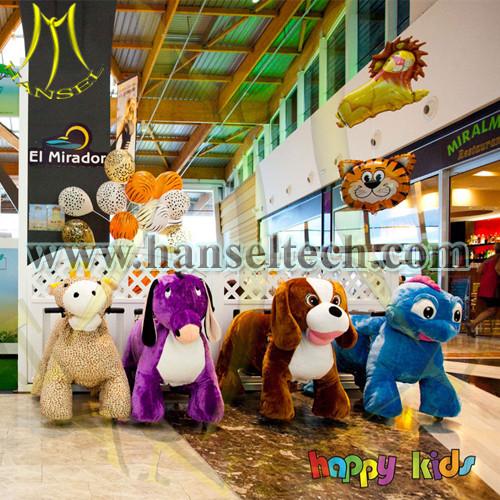 Hansel coin operated battery operated kids car animal mall rides mall rides on