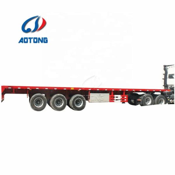 35/50 Tons 2/3 Axles Heavy Duty 20ft 53ft Flatbed Semi Trailer for Container