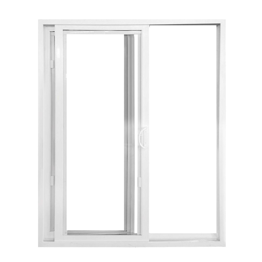 5.5inch UPVC Sliding Window And Door Interior Tempered Glass UPVC Patio Doors