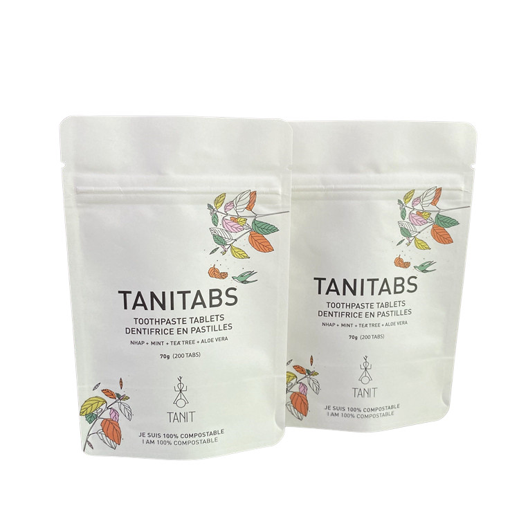 Pouches For Food Packing Biodedgradable Stand Up Plastic Zipper Aluminium Foil Packaging Custom Matte Bags Biodegradable