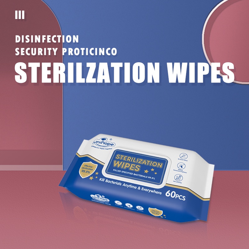 MSDS Certified Alcohol-Free Disposable Wet Disinfectant Wipes for Sensitive Baby Skin