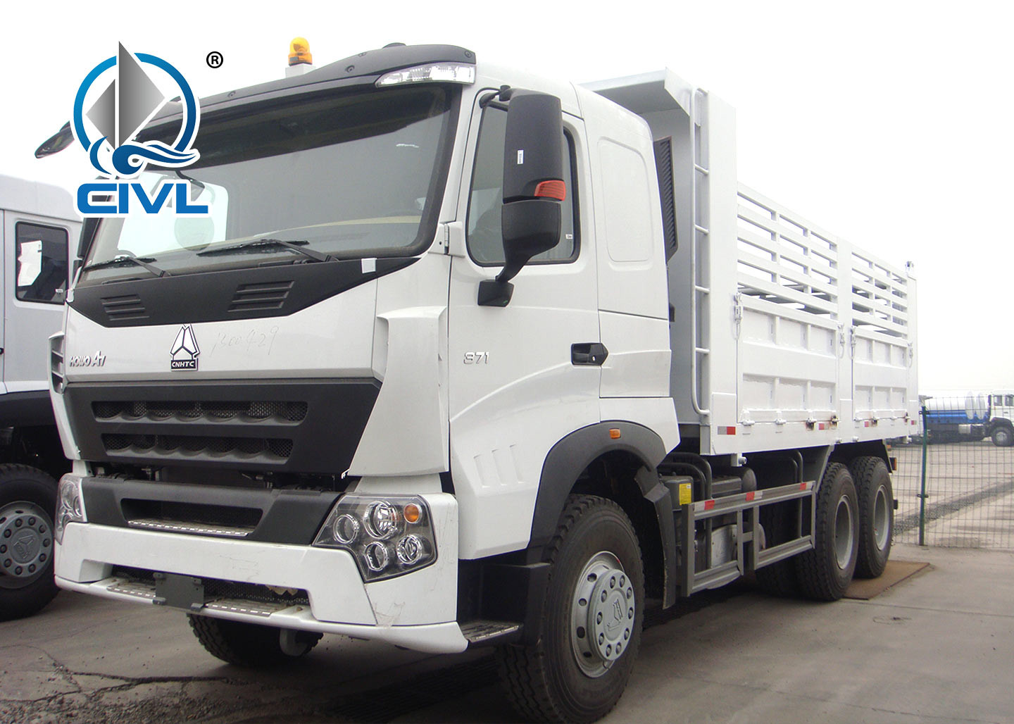 SINOTRUK 6 x 4 Howo A7 Heavy Duty Dump Truck 371hp Front Hyva Lifting 30T
