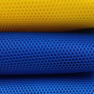100 Percent Polyester Spacer Mesh Fabric Lightweight Polyester Mesh Fabric