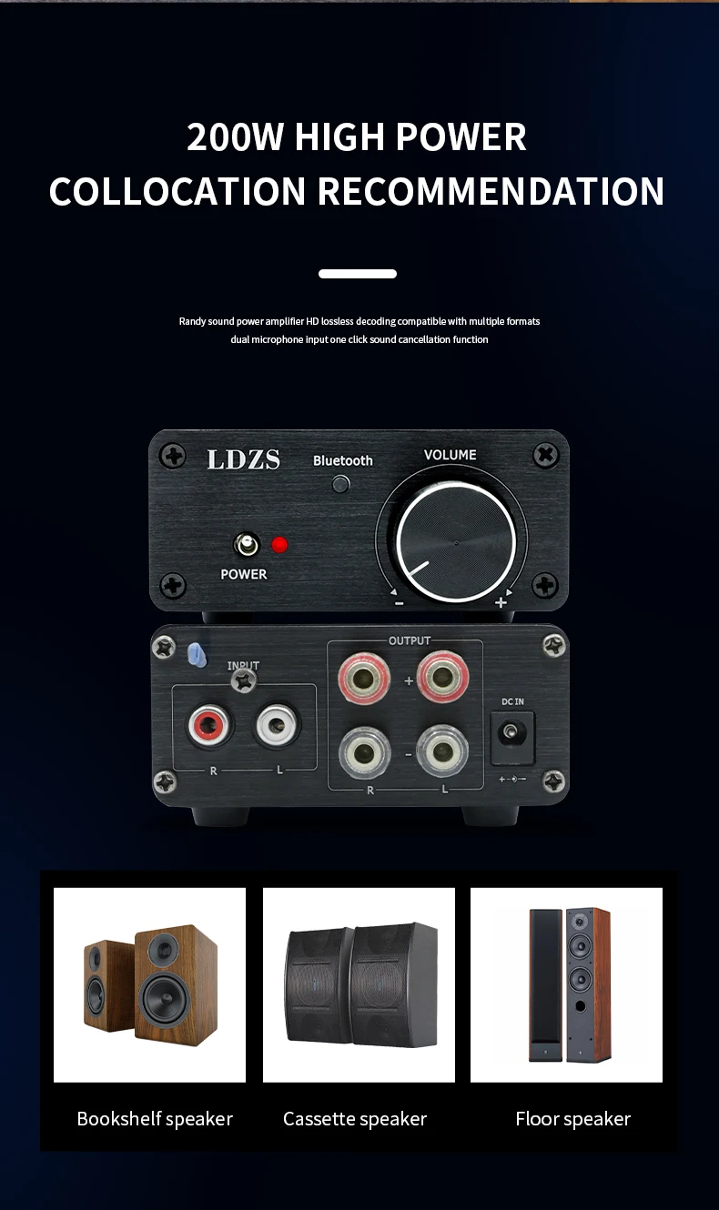 TPA3116 Digital Sound Power Amplifier 100W X2 Mini HiFi Stereo Class D Audio Power Amplifiers for Home Theater