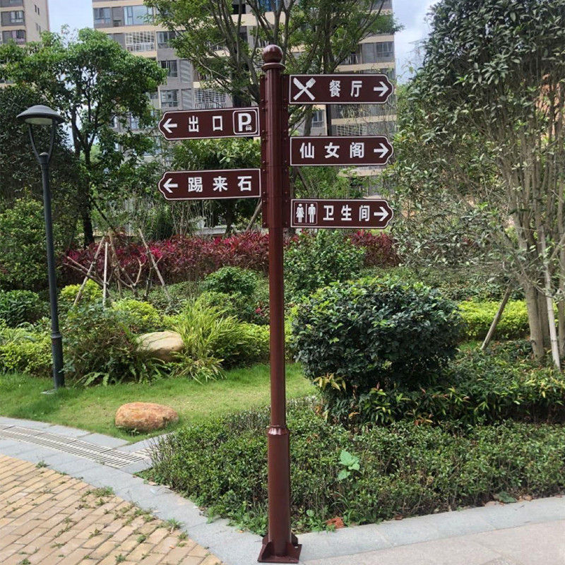 Acrylic Decoration Wayfinding Directional Signage Double Sides Display