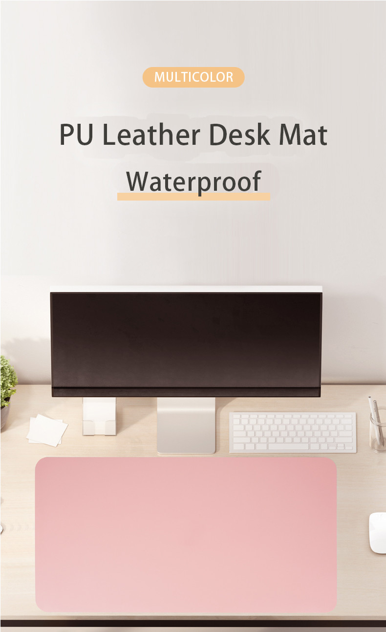 Lightweight PU Leather Mouse Pad Large Promotional Gift Computer Accessories