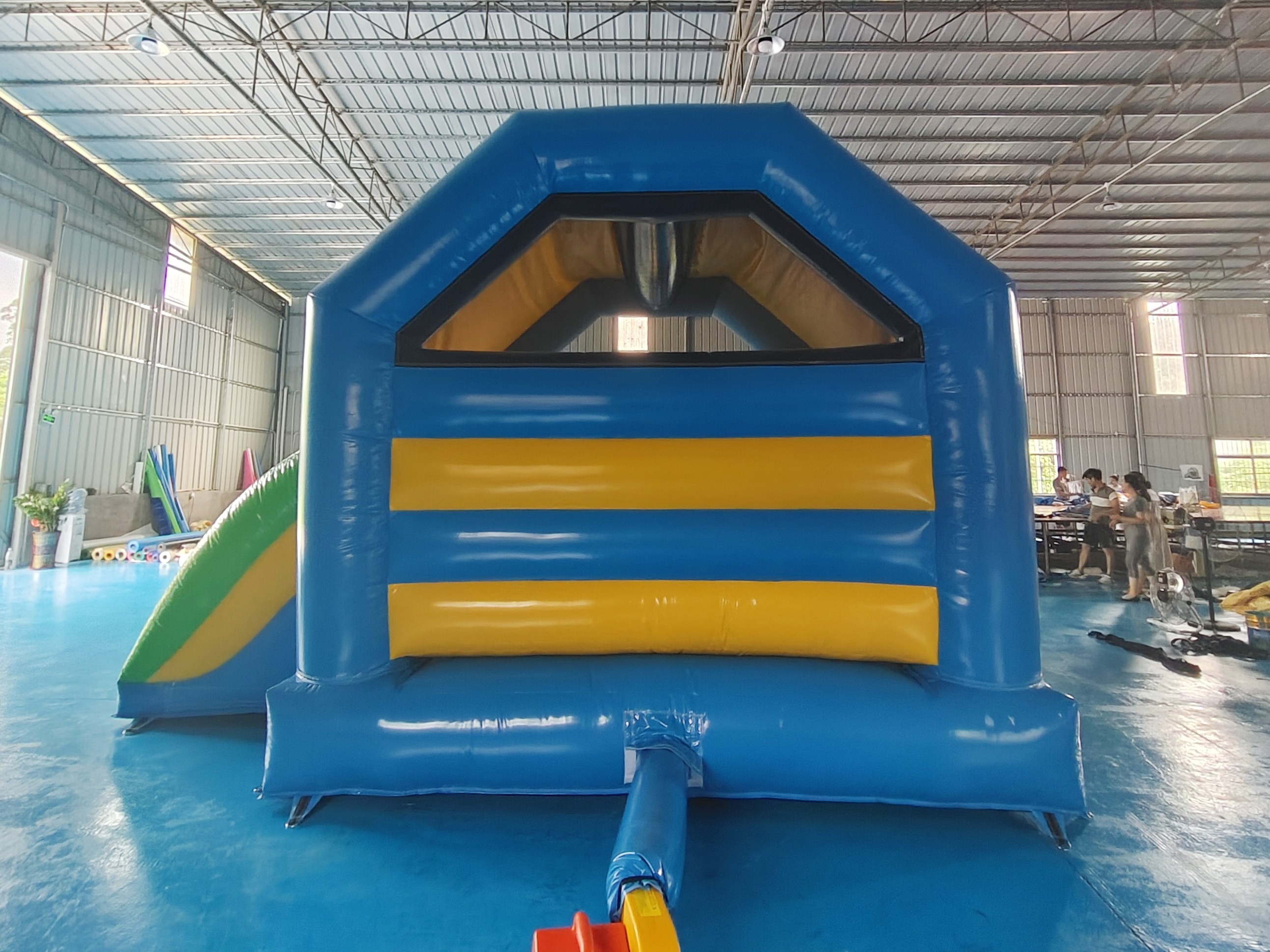 Commercial Kids Inflatable Jumping Castle With Slide Farm Theme Inflatable Bouncy House Combo For Outdoor Indoor
