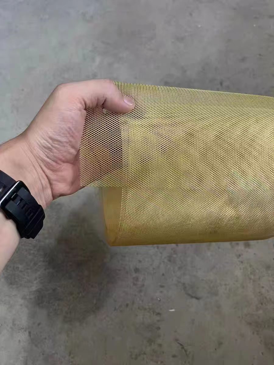 Lightning Protection Expanded Metal Mesh Pure Copper Micro Hole Diamond