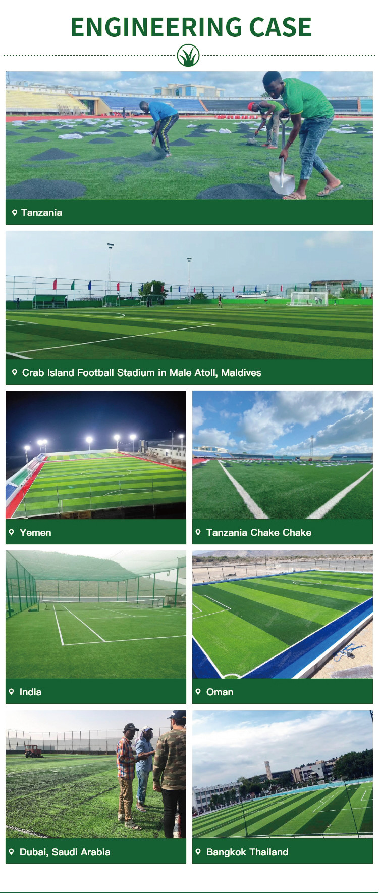 Weather Resistant Realistic Synthetic Turf for Soccer Stadiums High Performance Natural Looking Artificial Football Grass