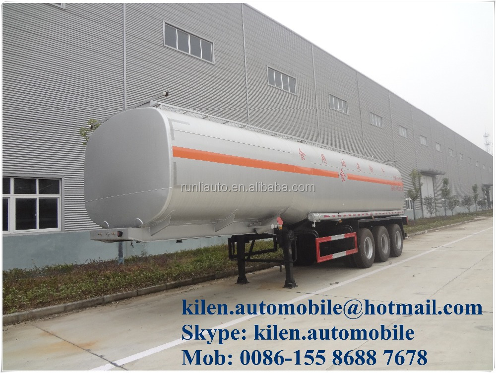 4000L Food Oil Tank Trailer Three Axles 45000L Food Oil Tanker Trailer
