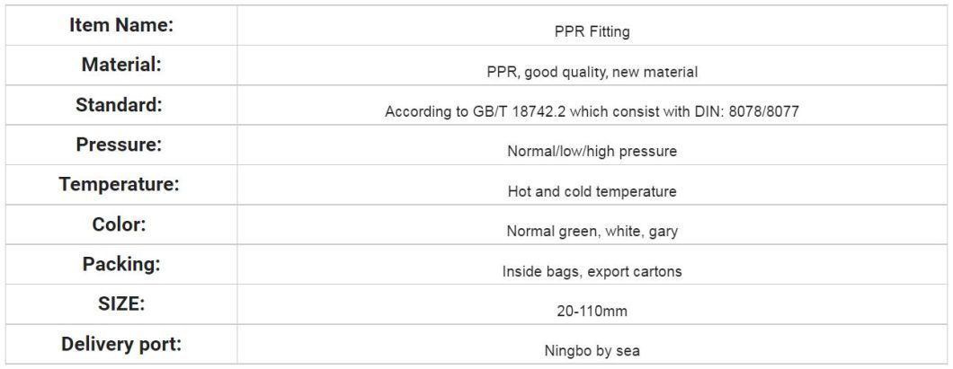 High Quality PPR Stop Valve with PPR Pipe Fittings