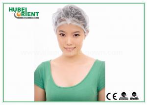 China Customized Disposable Head Cap /  Female Surgical Caps For Beauty / Food Industry on sale