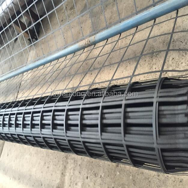 50kn Tensile Strength Steel-Plastic Biaxial Geogrid for Online Technical Support