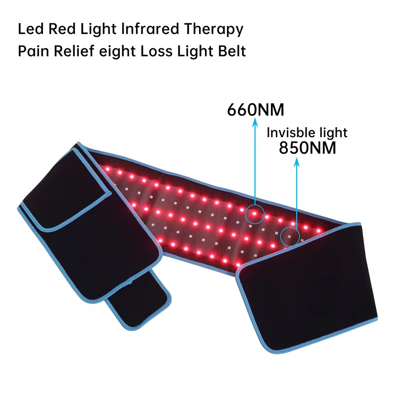 Red Light Therapy Belt 660nm 850nm Infrared Body Care Pain Relief Targeted on Skin Beauty Salon Weight Loss