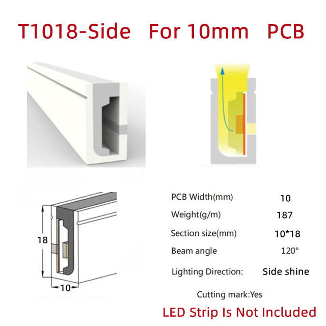 DC 12V Red LED Neon Flex with 50000 Working Lifetime and Hanging Mounting Installation