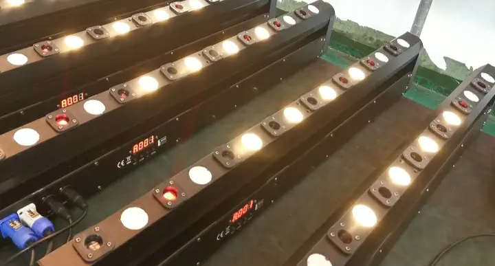 14 PSC LED Gold Dot Matrix Lights Input Voltage V AC90-240V 50-60Hz 14 Warm White DMX