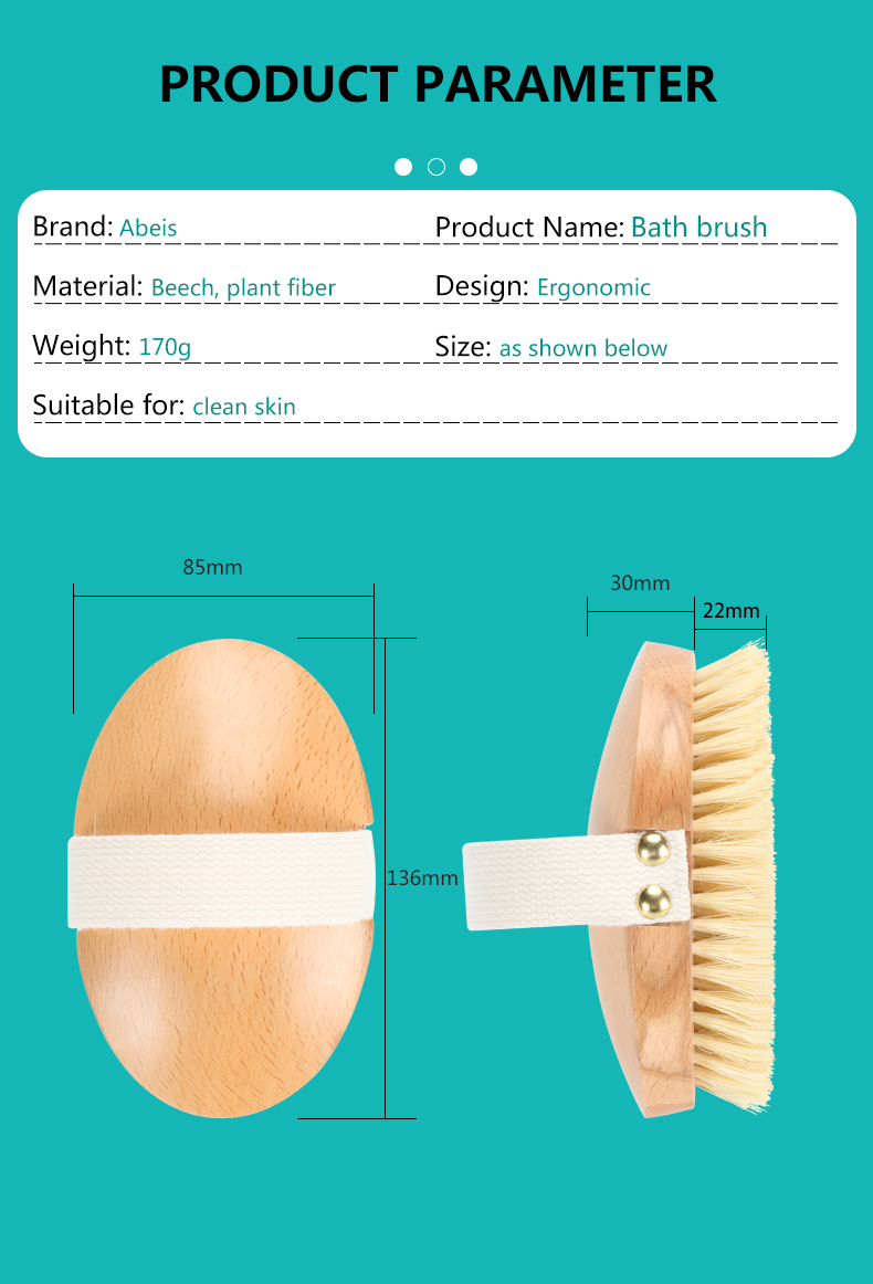 Vegan Exfoliator Dry Body Brush For Boay Back Cleansing Eco-friendly