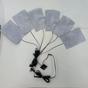 6-In-1 Custom Heating Pad For Clothes Each 10 X 15cm Black 5V USB With Switch