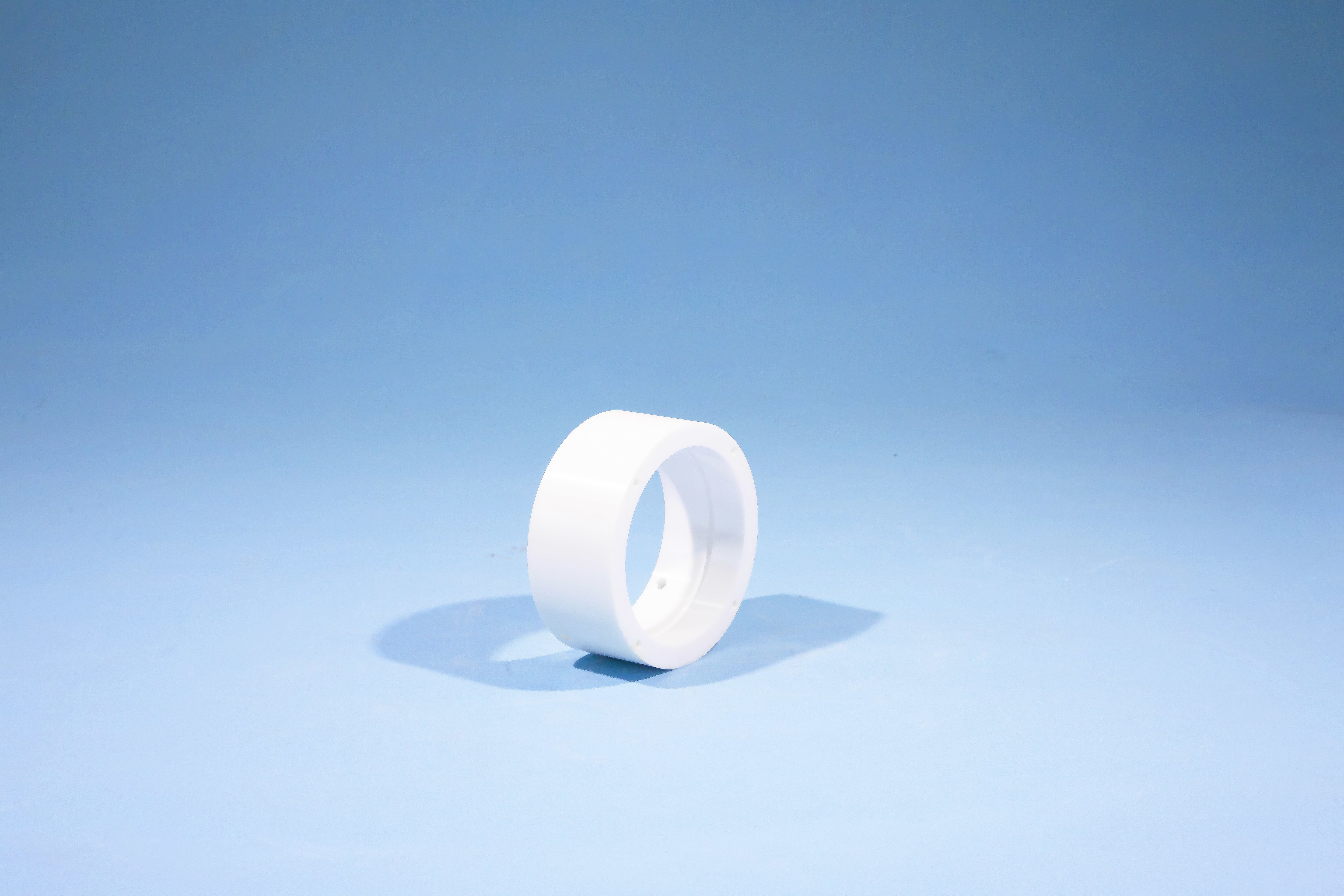 Porous 99 % High Alumina Zirconia Ceramic Parts , Inclined Zirconia protective Tube / Pipe