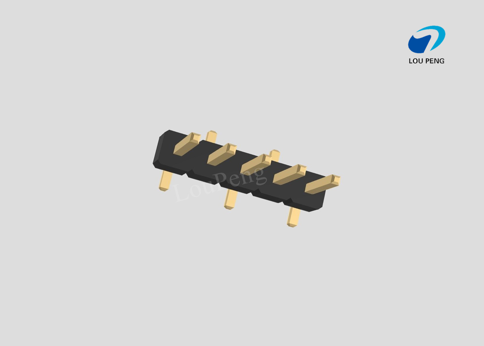 Pin Header 1x05pin 2.00mm pitch vertical SMD pin1Left