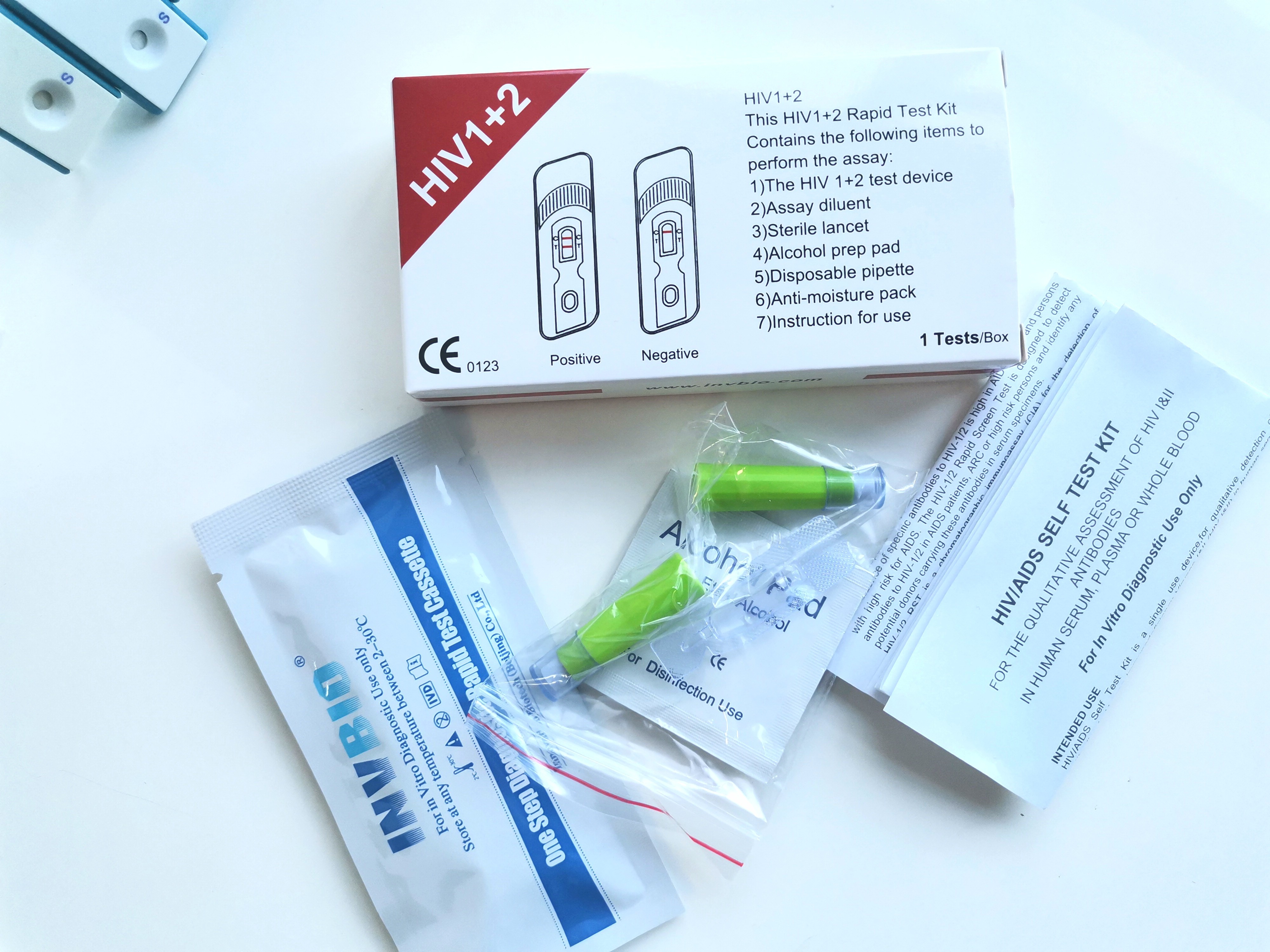 40pcs Box msds At Home Rapid Hiv Test For Human