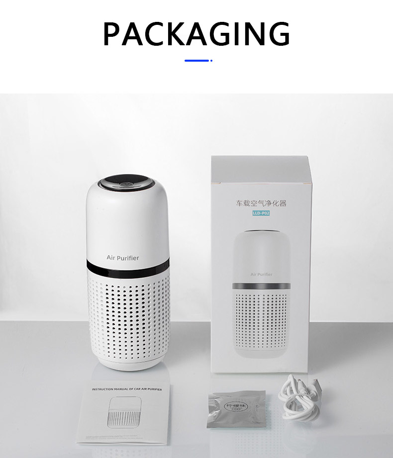 HOMEFISH Anion Car Air Purifier USB Charge DC5V/1000mAh