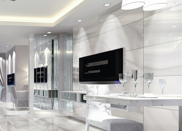 Matte Finish Marble Look Porcelain Tile For Indoor And Outdoor Heat Insulation Ceramic Kitchen Floor Tile