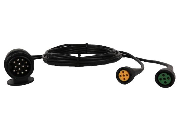 Quality Curly Flex 9 Pin To 2*5 Pin Trailer 12v Coiled Power Cable for sale