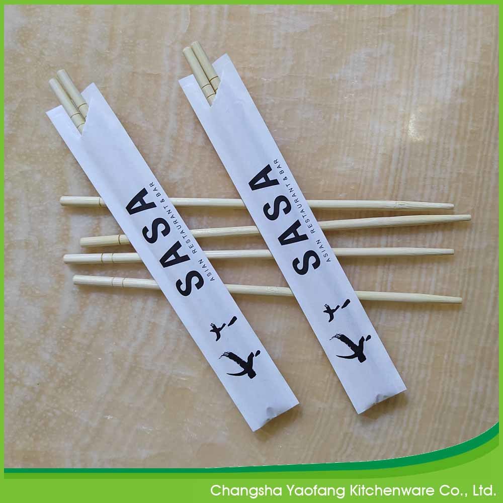 5.0*200 Mm Disposable Round Bamboo Chopsticks Bulk Custom Logo