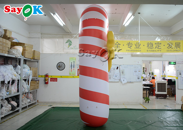 2.5m 8.25ft Inflatable Holiday Decorations Christmas Candy Cane