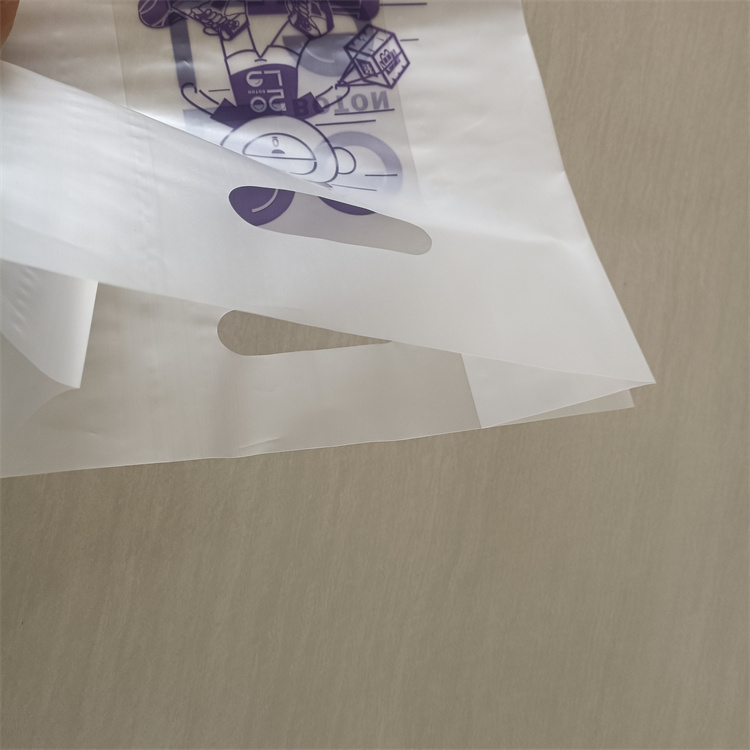 Transparent Handle Bag Hdpe Plastic Bag Die Cut Polybag ODM/OEM Printed Shopping Bags