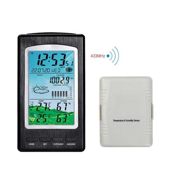 Hygrometer Thermometer Barometer Receiver For Indoor And Outdoor Weather