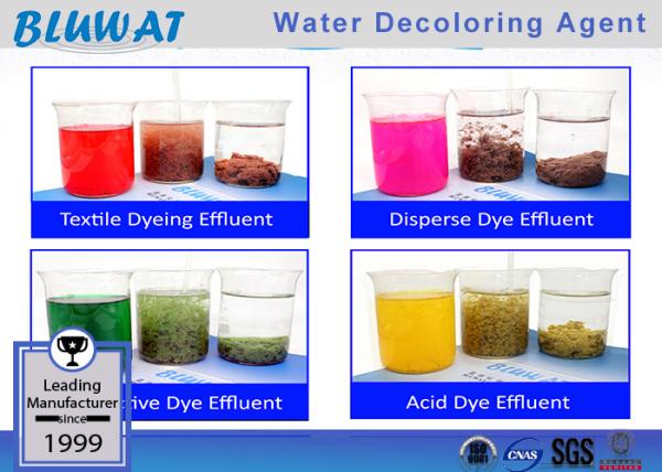 Liquid Water Decoloring Agent Effluent Treatment Chemical For Color Remove COD
