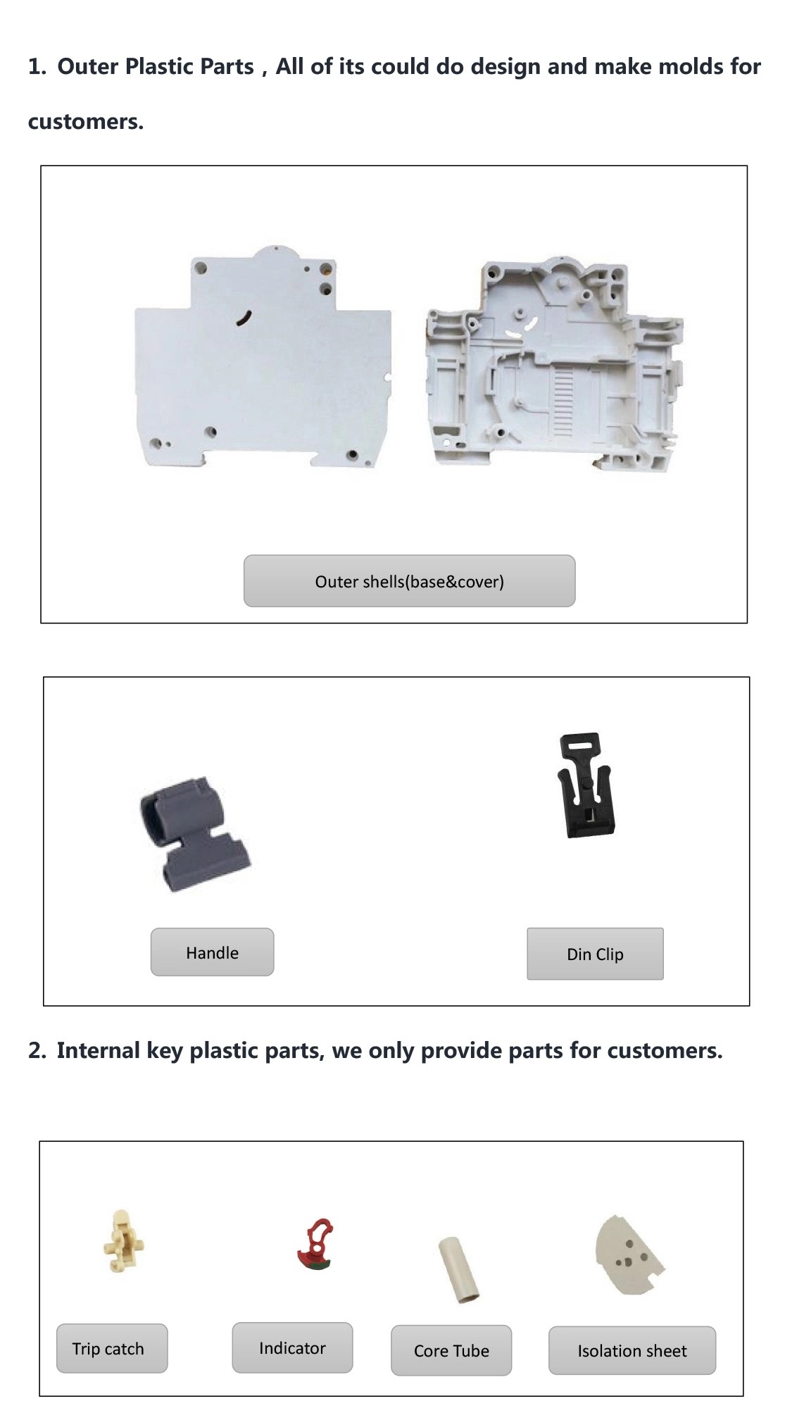 6KA 4KV Sontuoec Modular MCB SKD Parts For Building