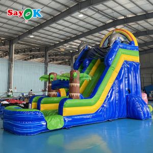 Wholesale Cartoon Inflatable Trampoline Slide Giant Inflatable Bouncer Slide