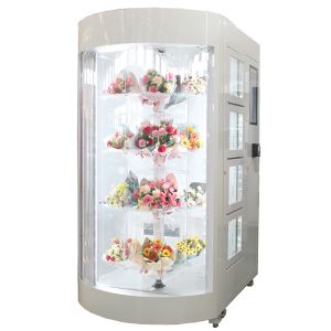 LCD Advertising Flower Vending Machine Fresh Rose With Temperature Controller