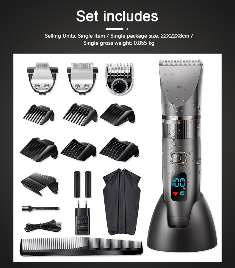 OEM ODM Electric Hair Trimmer 2500mAh Lithium Battery For Barber