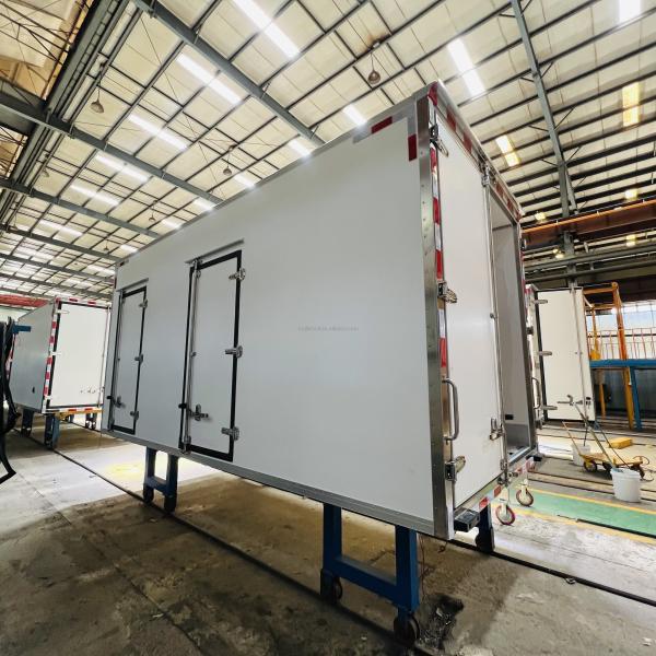 16ft JMC/JAC LC Model Refrigeration Truck Box Body With FRP Aluminum Duct Floor