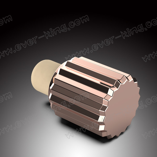 Electroplating Spirits Glass Bottle Lug Cap With Customized Color