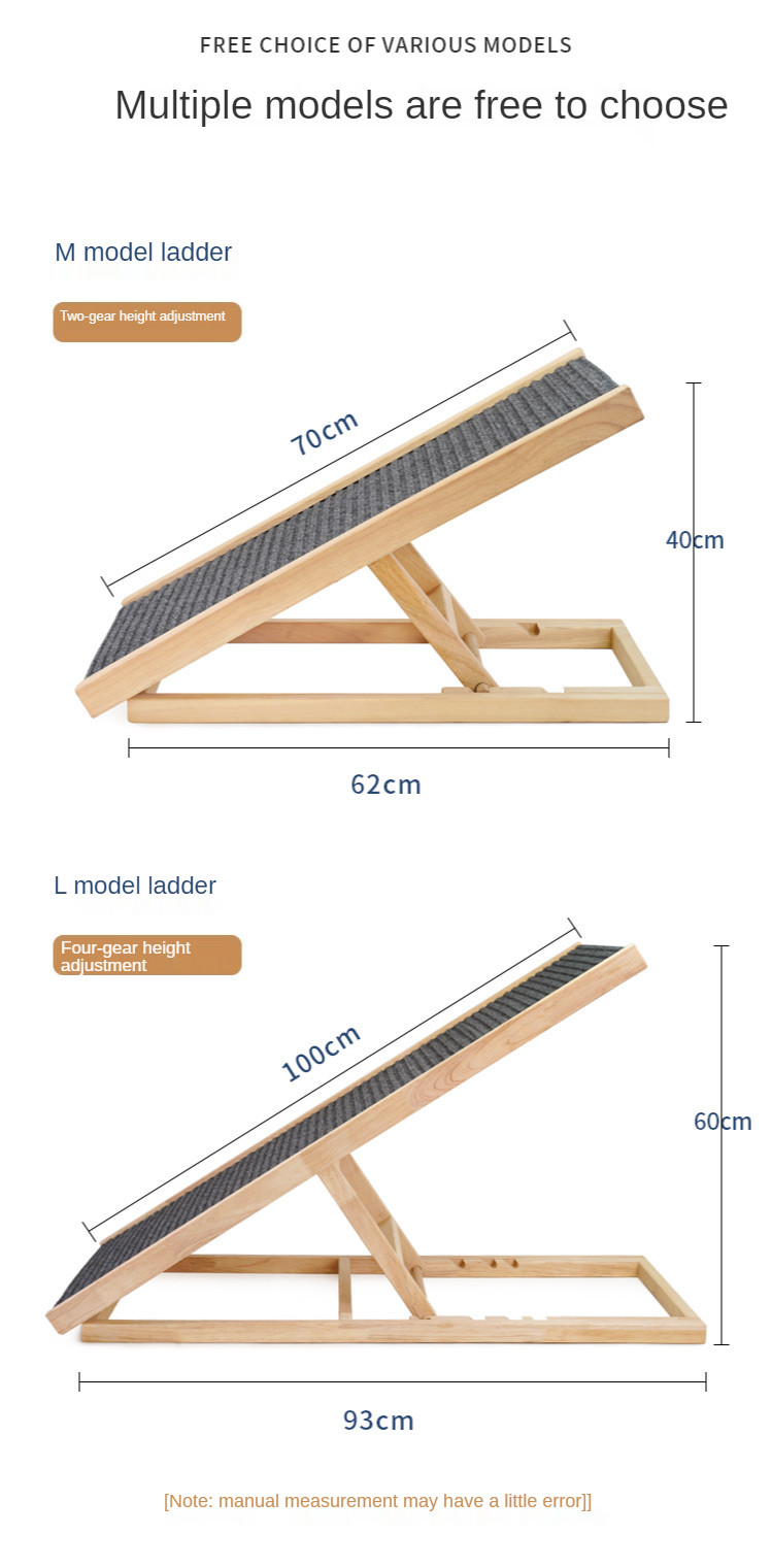 40cm 70cm Dog Car Steps Ramp Two Gear Scratch Resistant