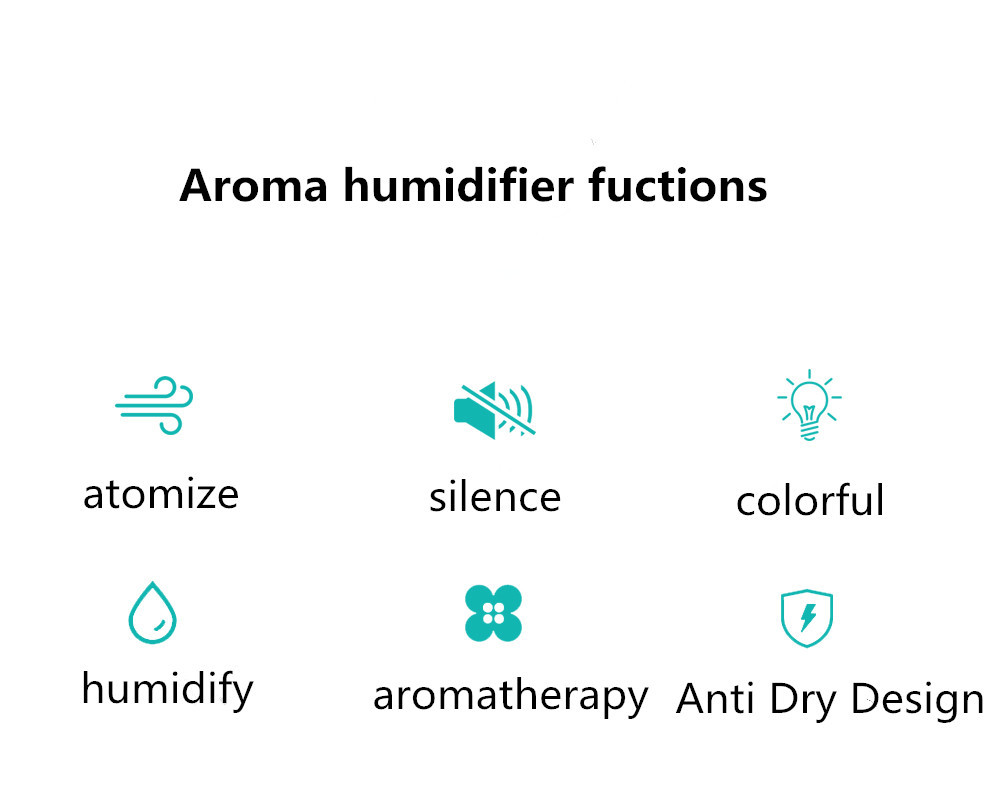300ml Aroma Diffuser Humidifier Home Aroma Diffuser DC5V Rated Voltage LM-JS702